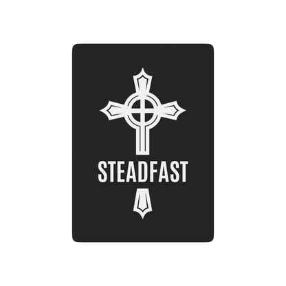 "Steadfast Cross", Christian Playing Cards (Void Black)