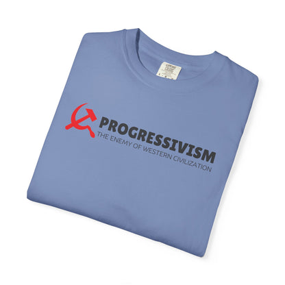 "Progressivism - Enemy of Western Civilization", Unisex T-shirt (Light Colors)