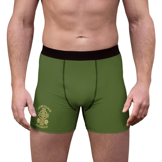 "Archie Kilmor Cross - Reforged" #01, Men's Boxer Briefs (Kangaroo-Bush Green)