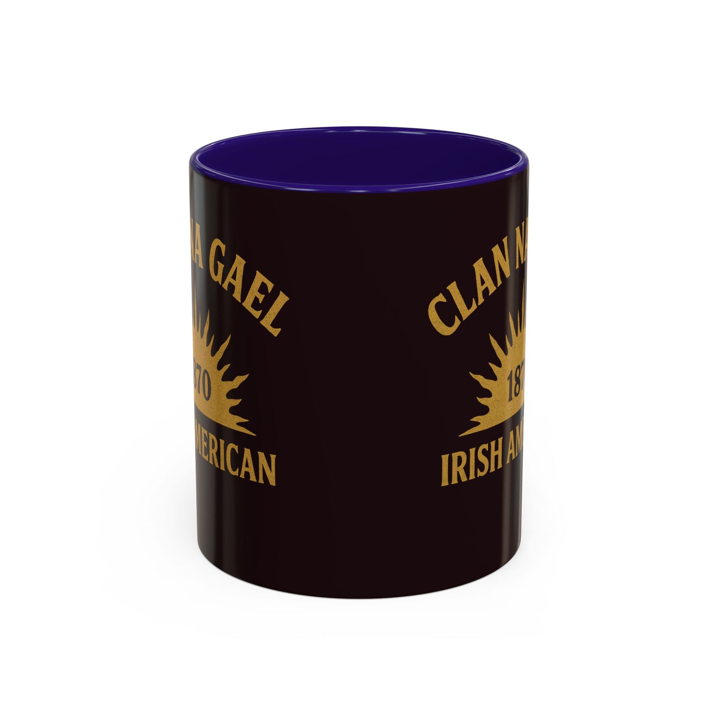 "Clan na Gael - Irish American", Colorful Mugs (11oz, 15oz) (Seal Brown)