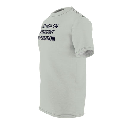 "Intelligent Conversation", Unisex T-shirt (Vitreous Green)