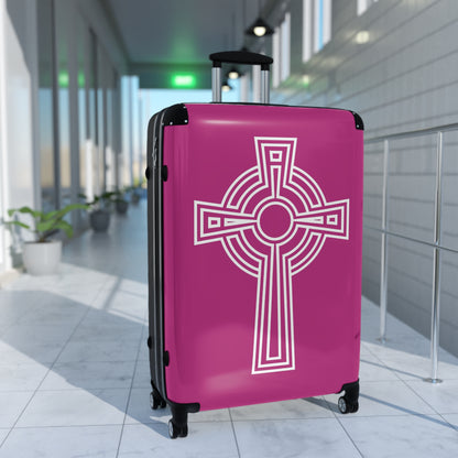 "A Simple High Cross", Suitcases (Dark Pink)