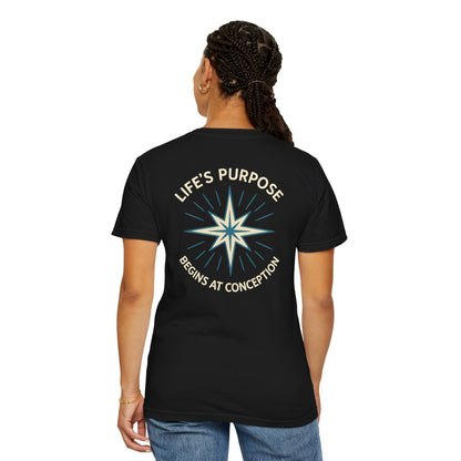 "Life's Purpose Begins at Conception #01", Unisex T-shirt