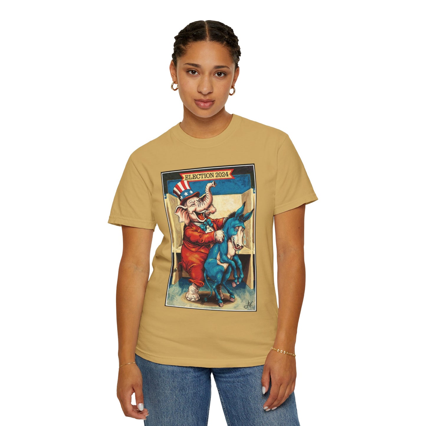"MAGA Spanked the Donkeys 2024", Unisex T-shirt (Light Colors)