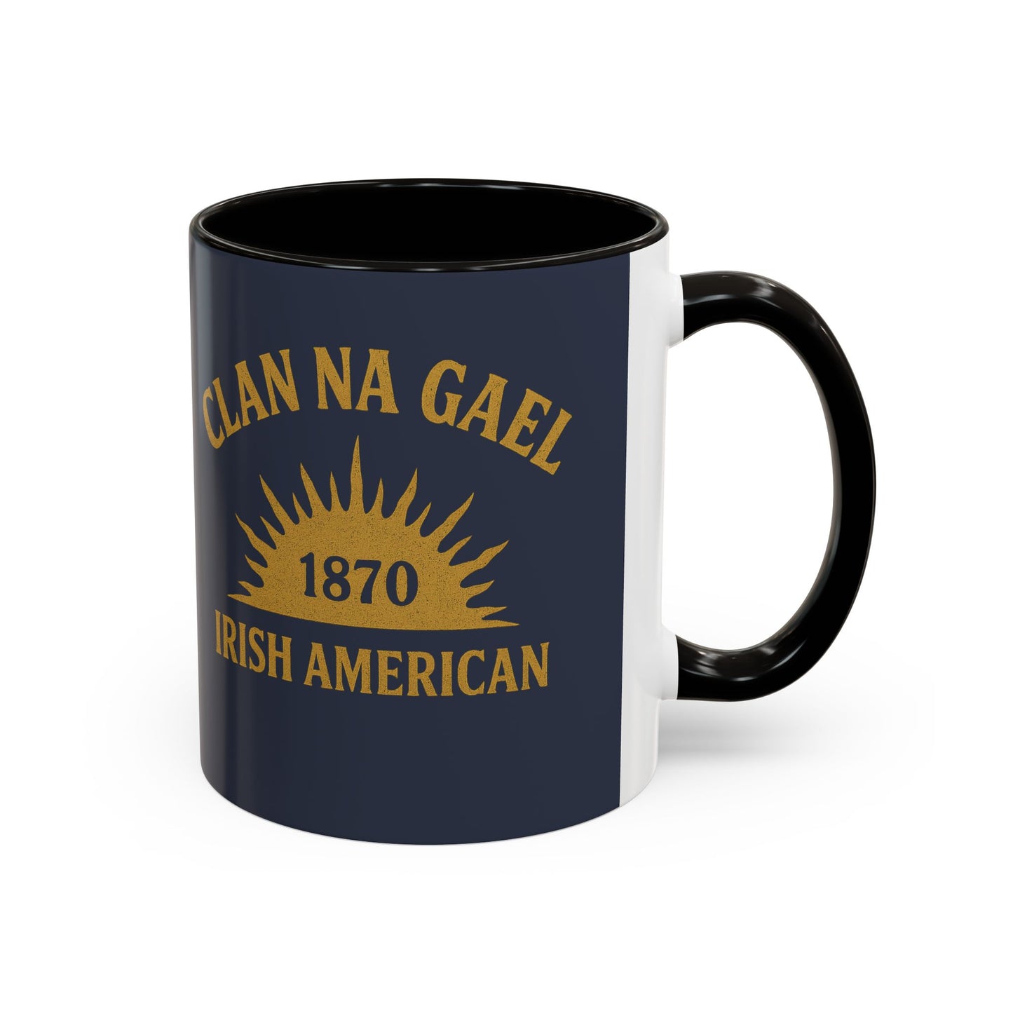 "Clan na Gael - Irish American", Colorful Mugs (11oz, 15oz) (Blue Burka Grey)