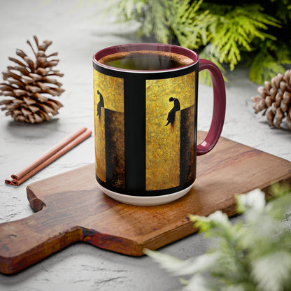 "In Darkest Hour He Is With Me", Colorful Mugs (11oz, 15oz)
