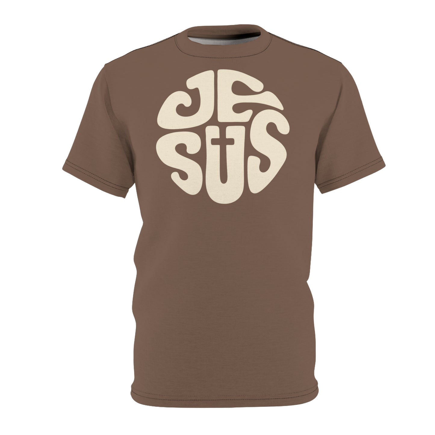 "Retro Jesus", Unisex T-shirt (Clove Brown)