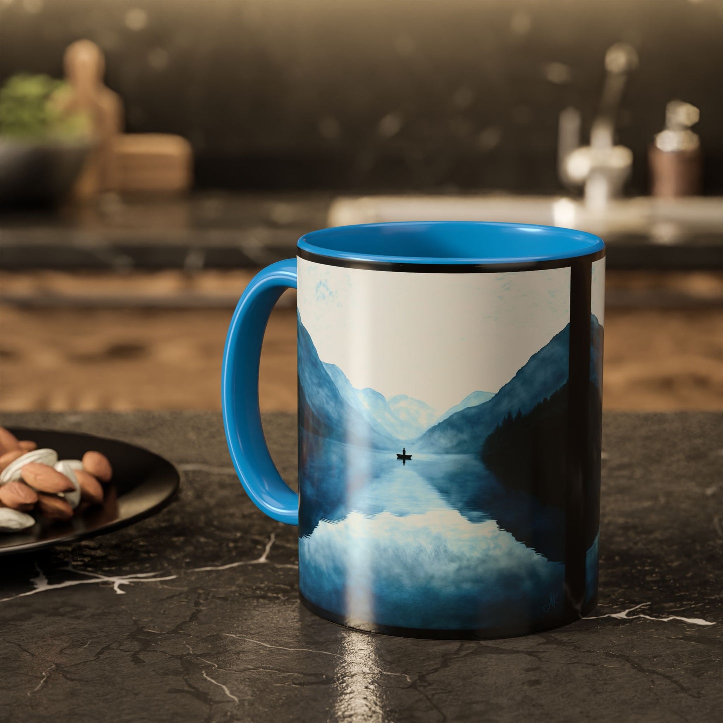 "Connected in Silence - Psalm 46:10", Colorful Mugs (11oz, 15oz)
