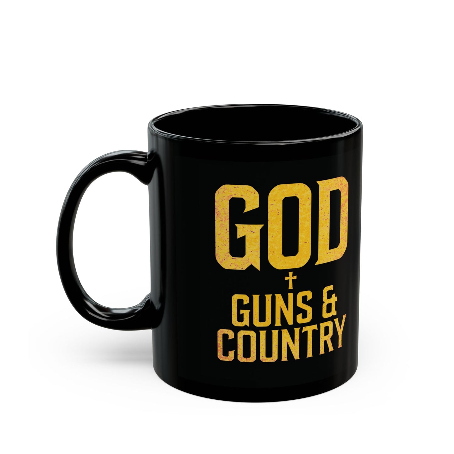 "God, Guns & Country" #02, Black Mug (11oz & 15oz)