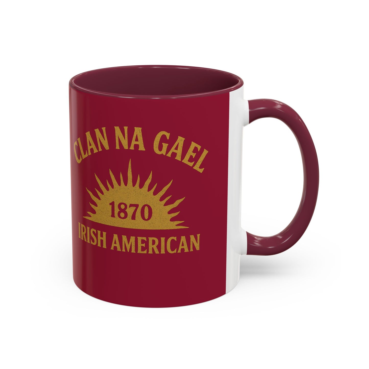"Clan na Gael - Irish American", Colorful Mugs (11oz, 15oz) (Fénechas Red)