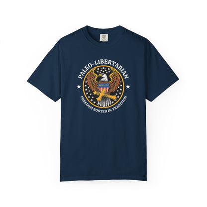 "Paleo-Libertarian" #01, Unisex T-shirt (Dark Colors)