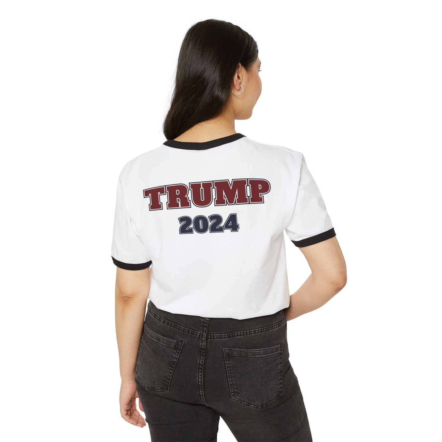 "TRUMP - 2024", Unisex Cotton Ringer T-Shirt - Historical Collectible