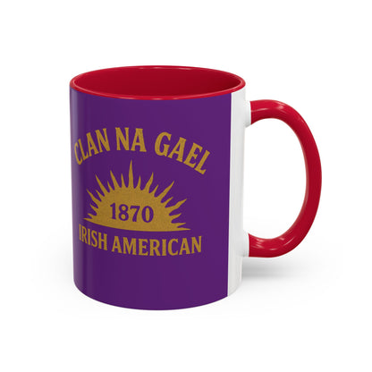 "Clan na Gael - Irish American", Colorful Mugs (11oz, 15oz) (Vesper Violet)