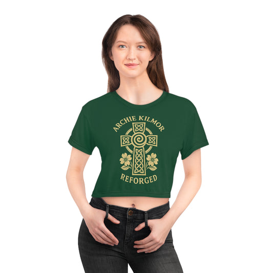 "Archie Kilmor Cross - Reforged" #01, Crop Tee (Evergreen)