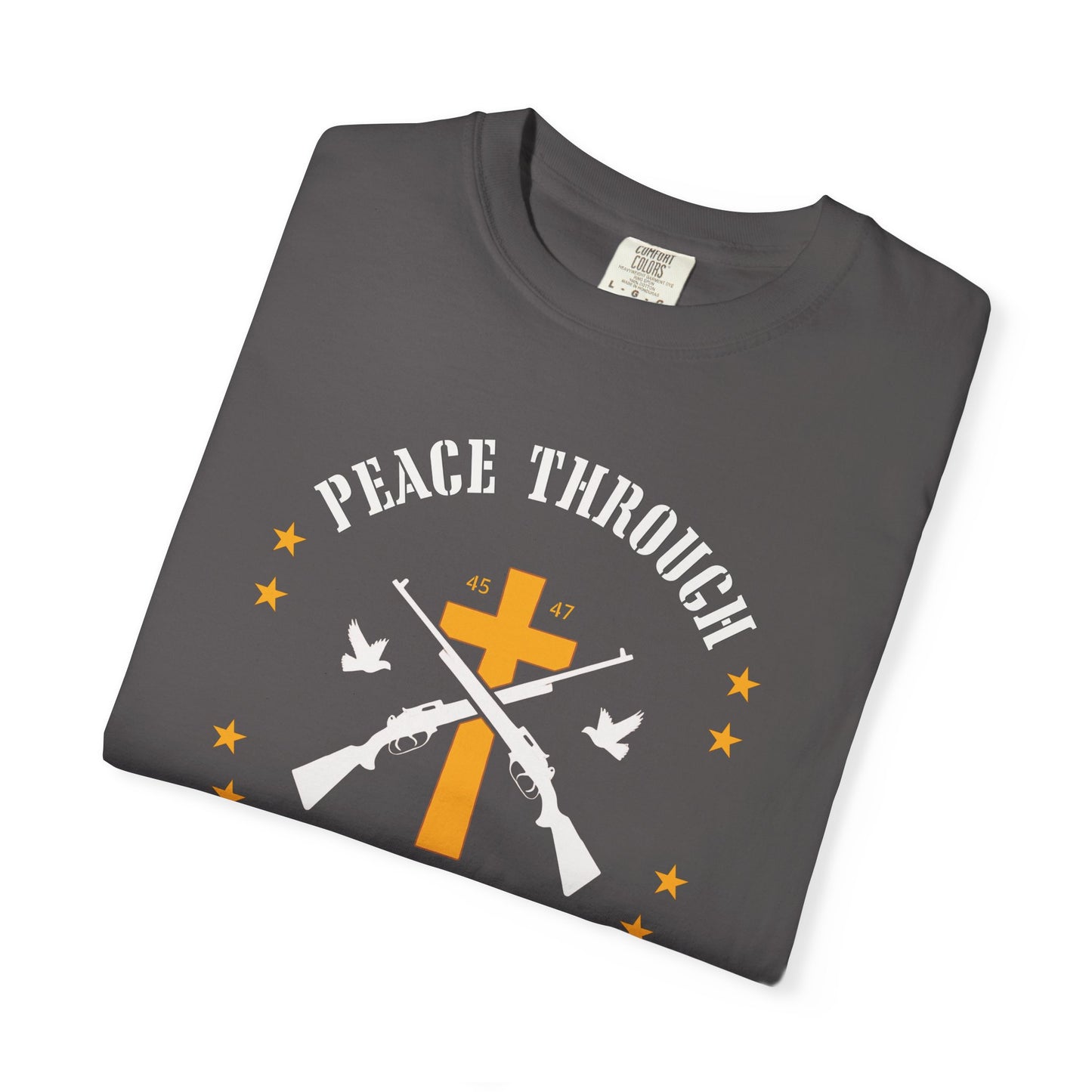 "Peace Through Strength" #01, Unisex T-shirt