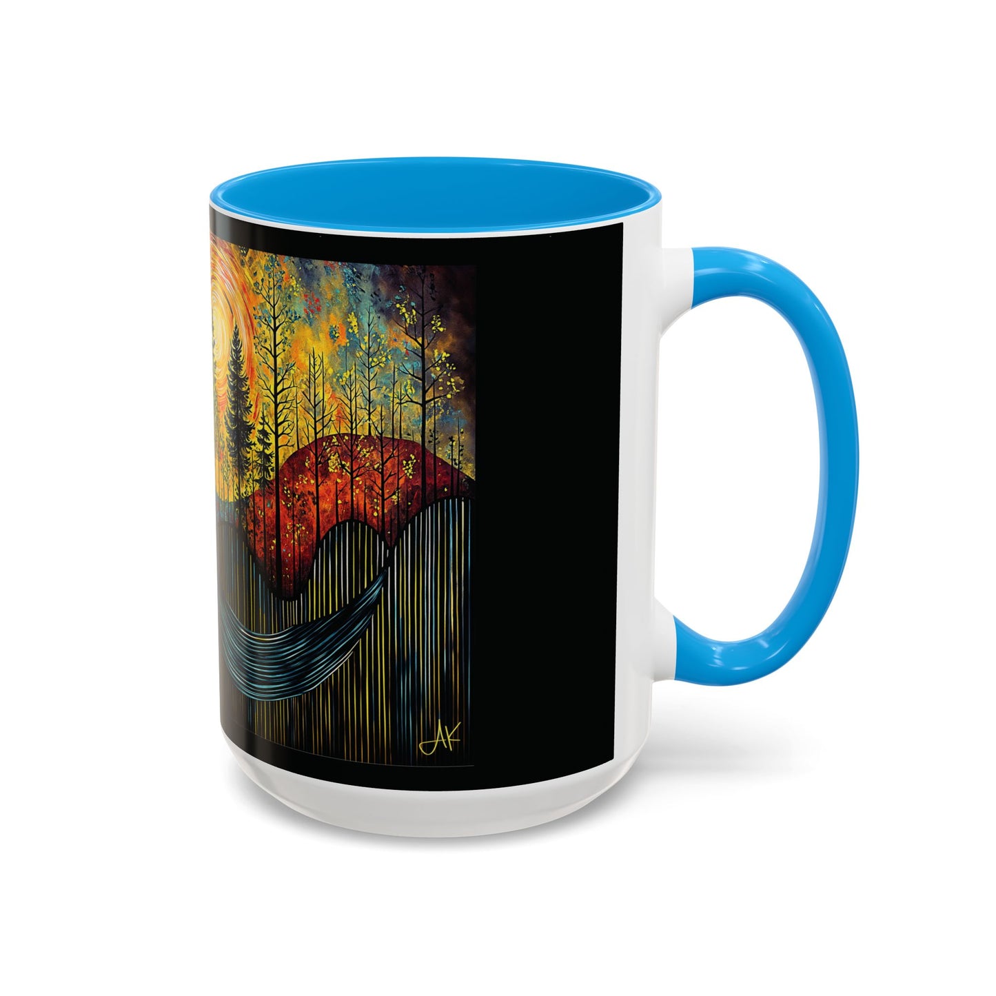 "Sacred Resonance", Colorful Mugs (11oz, 15oz)