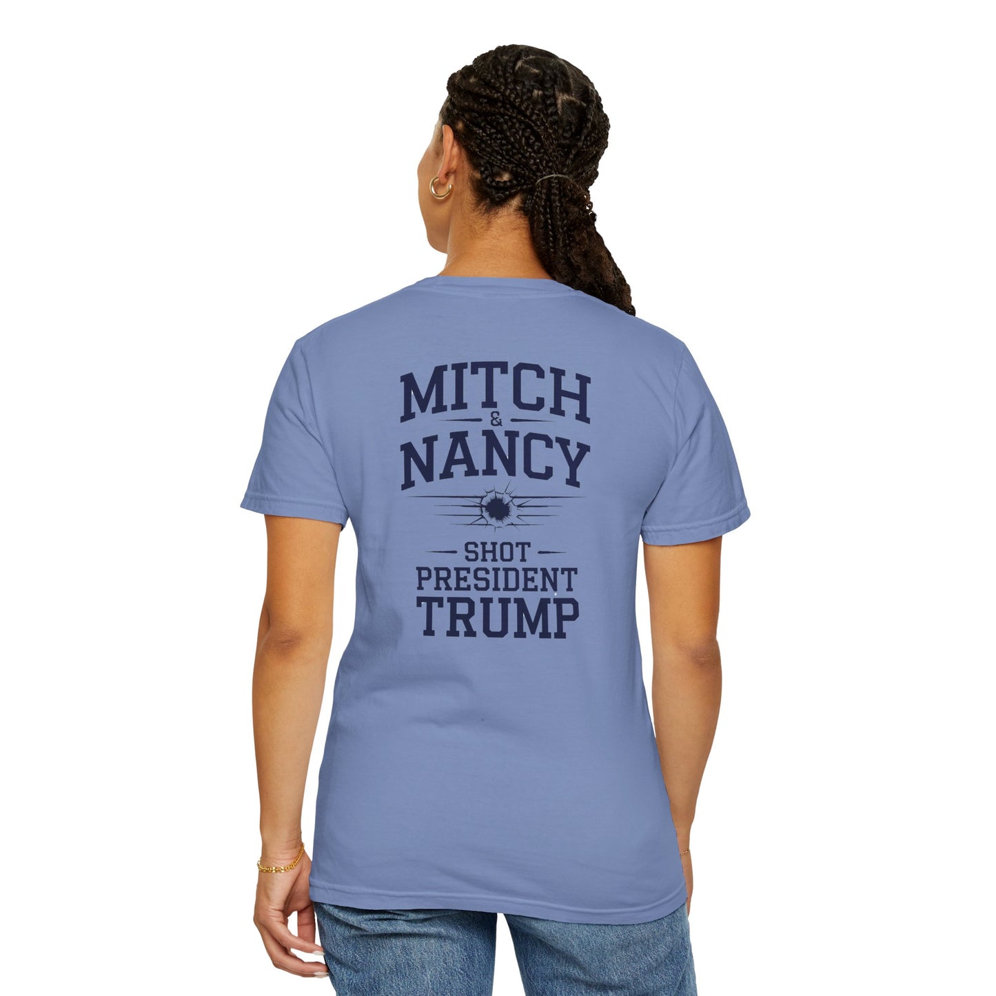 "Mitch & Nancy Shot President Trump", Unisex T-shirt