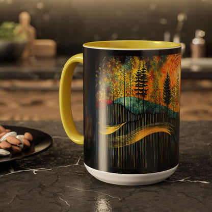 "Sacred Resonance", Colorful Mugs (11oz, 15oz)