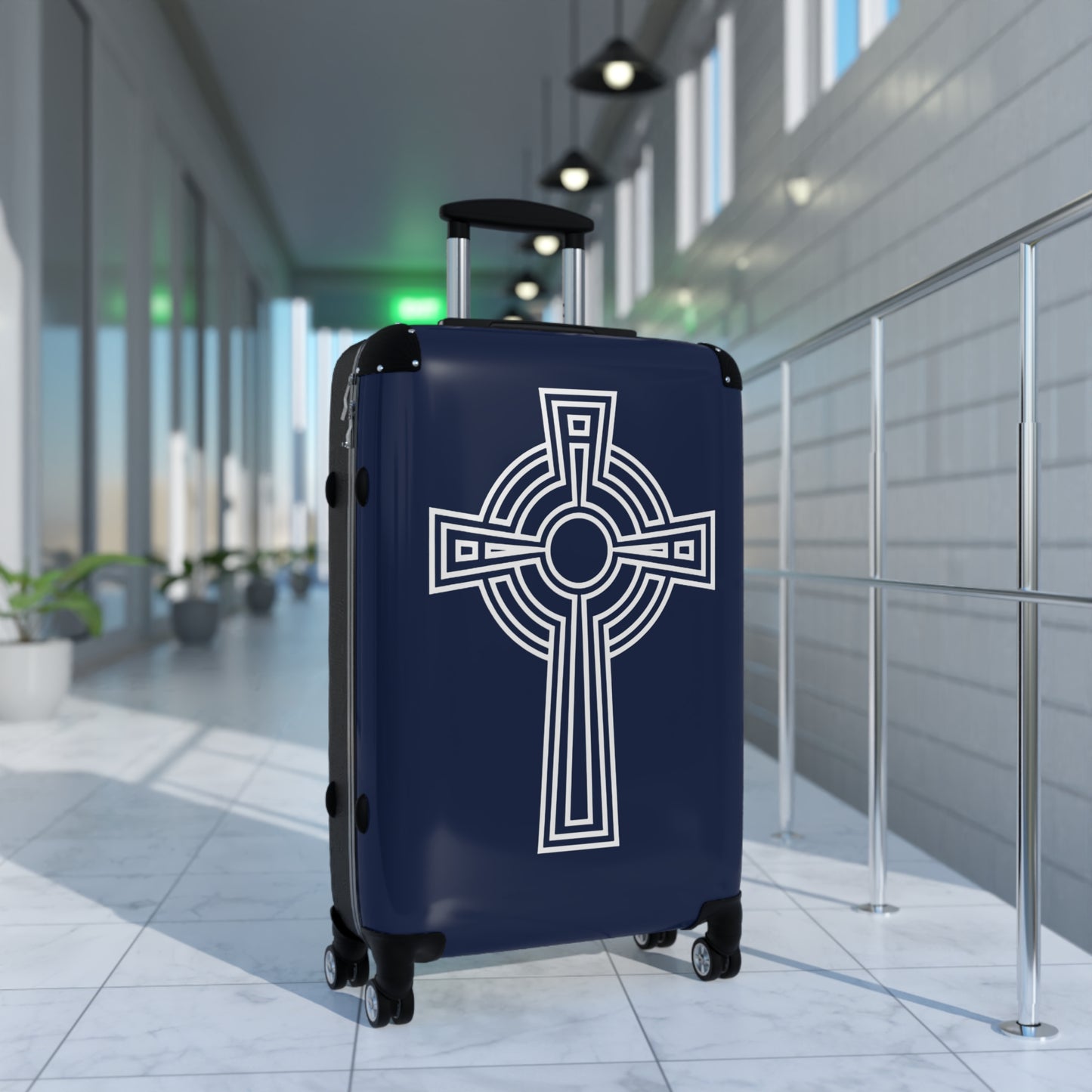 "A Simple High Cross", Suitcases (Dark Blue)