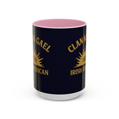 "Clan na Gael - Irish American", Colorful Mugs (11oz, 15oz) (Black Rock Blue)