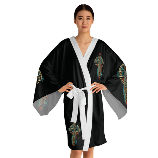 "Ancestral Faith", Long Sleeve Kimono Robe
