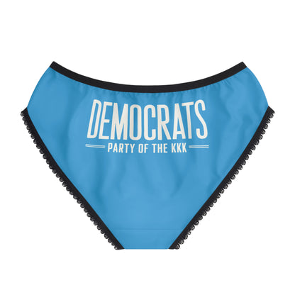 "Democrats - Party of the KKK", Women's Briefs (Democrat Blue)