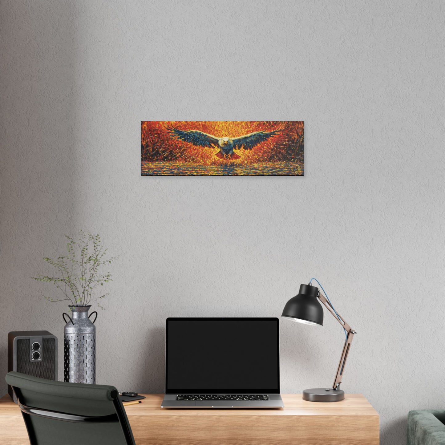"Golden Eagle - Jeremiah 33:3 (KJV)", Classic Stretched Canvas Fine Art Print
