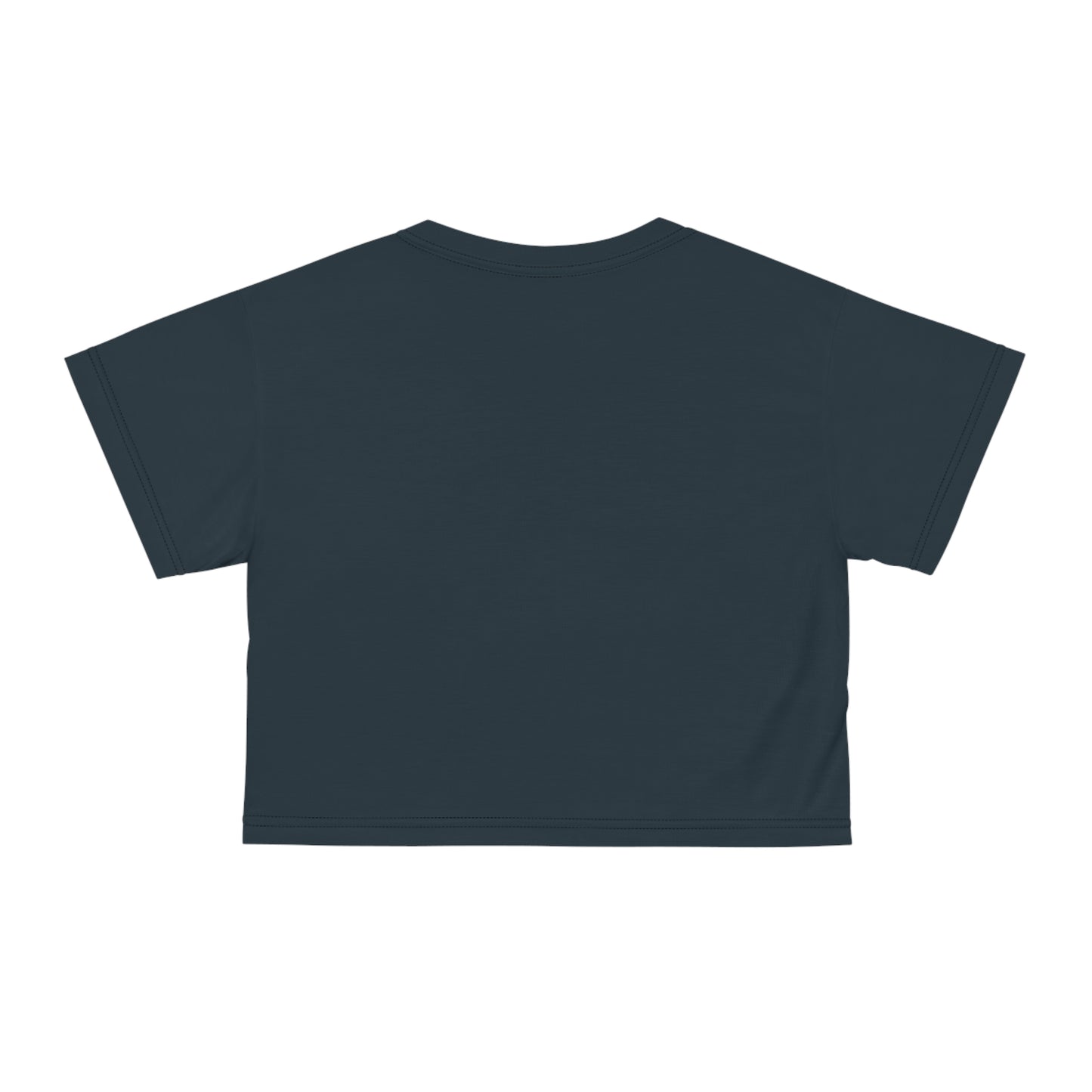 "Nazis were Socialists", Wearable Pattern Art Crop Tee (Blue Whale)