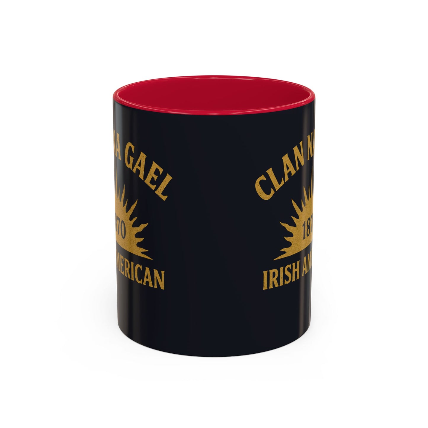 "Clan na Gael - Irish American", Colorful Mugs (11oz, 15oz) (Black Denim)