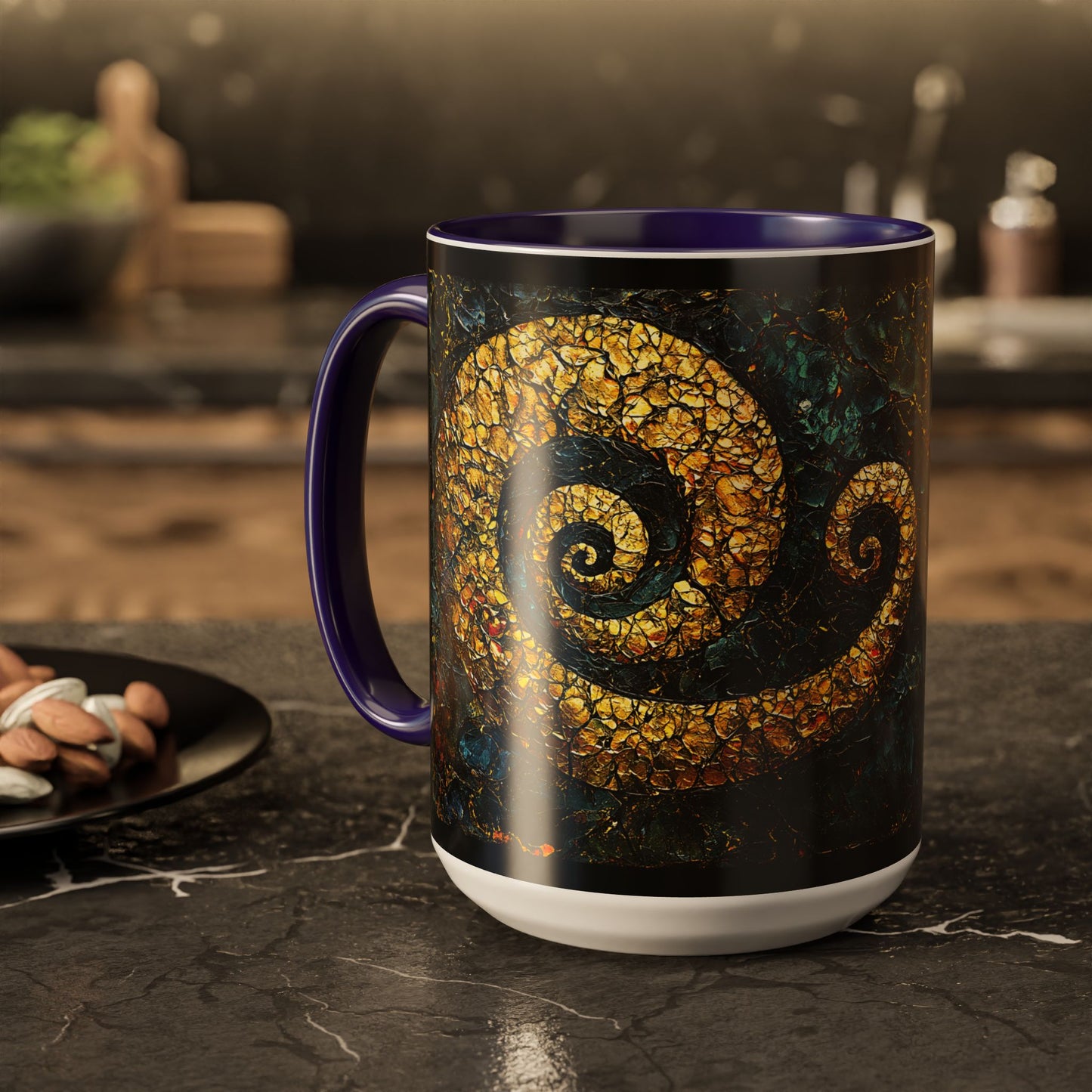 "From Stone to Savior's Light", Colorful Mugs (11oz, 15oz)