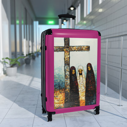 "At-the-Foot of the Cross - John 19:25", Suitcases (Dark Pink)