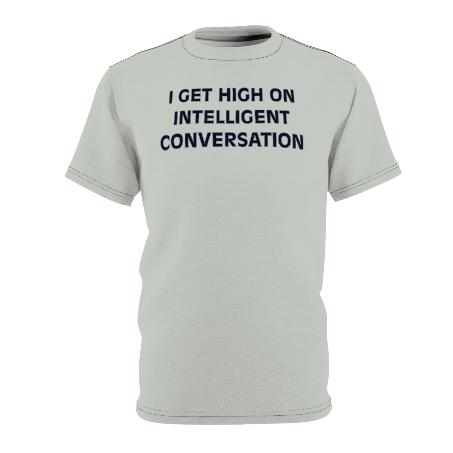 "Intelligent Conversation", Unisex T-shirt (Vitreous Green)