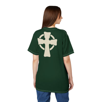 "Retro Jesus", Unisex T-shirt (Monsoon Green)