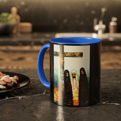 "At-the-Foot of the Cross - John 19:25", Colorful Mugs (11oz & 15oz)