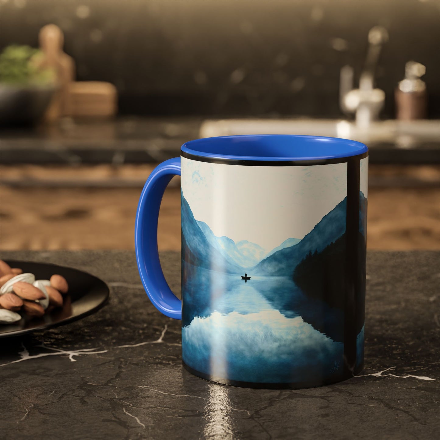 "Connected in Silence - Psalm 46:10", Colorful Mugs (11oz, 15oz)