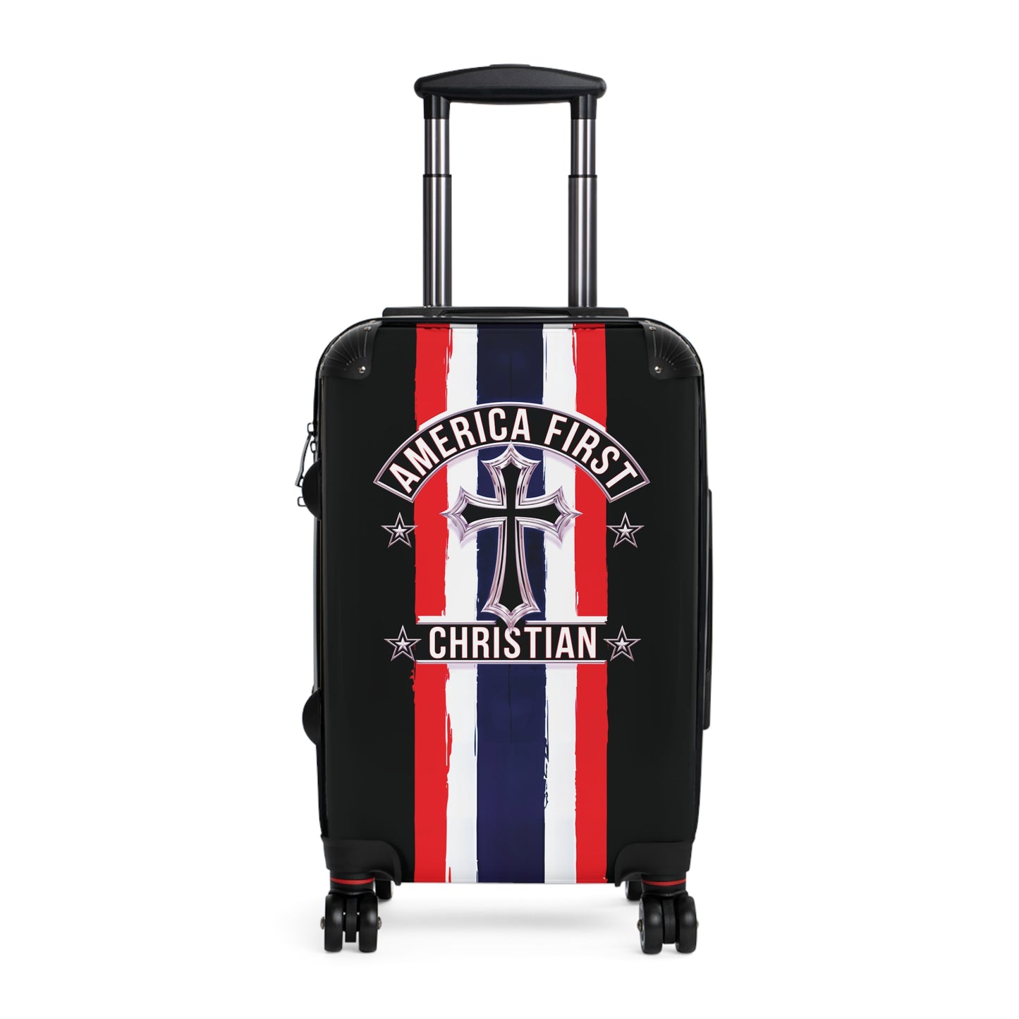 "America First Christian" Wall Art #03 Suitcases (Moonless Black)