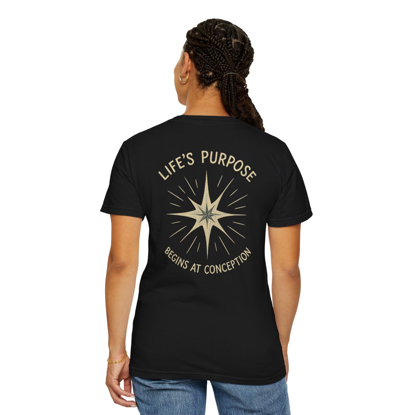 "Life's Purpose Begins at Conception #02", Unisex T-shirt