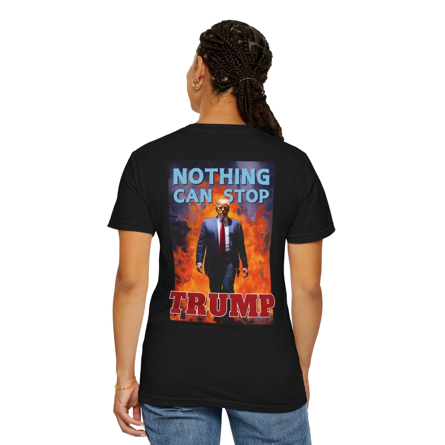 "Nothing Can Stop Trump", Unisex T-shirt (Dark Colors)