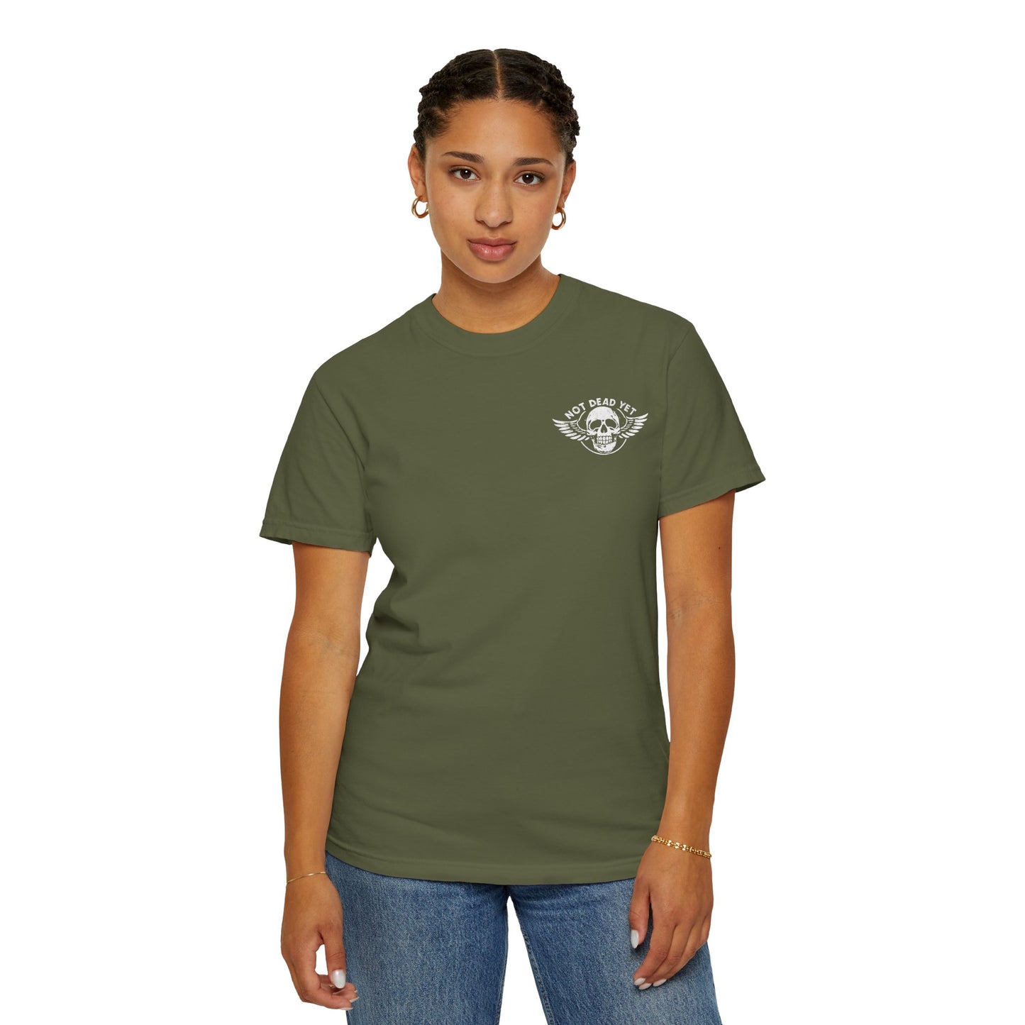 "Not Dead Yet - Winged Skull", Unisex T-shirt