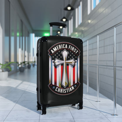 "America First - Christian" #01 Suitcases (Black)
