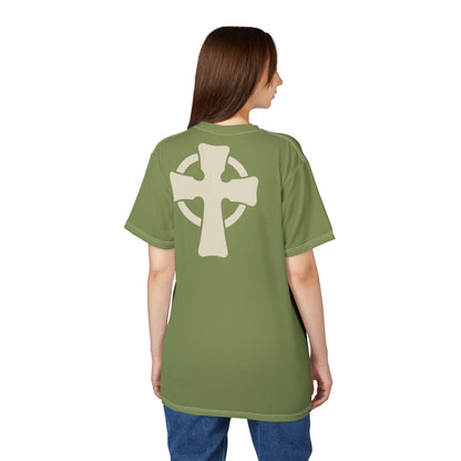 "Retro Jesus", Unisex T-shirt (Sage Green)