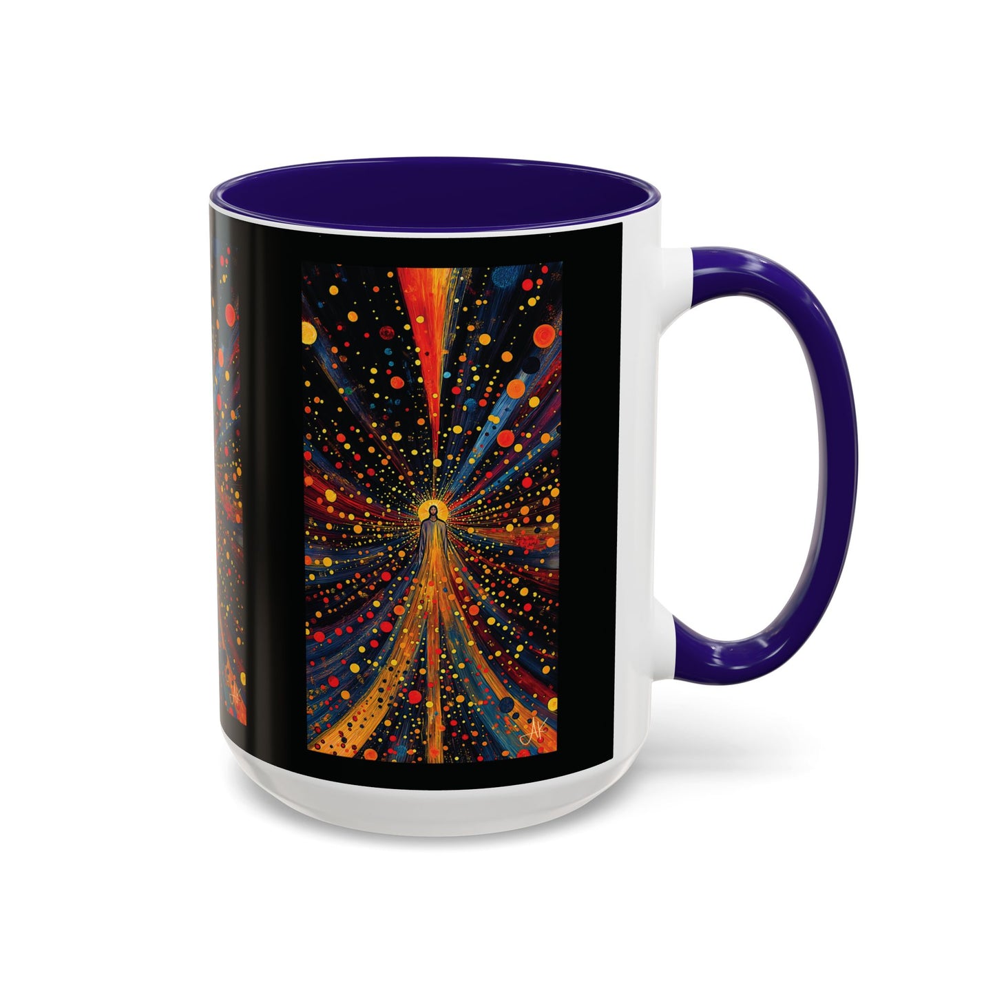 "Illuminated by Grace - 2 Corinthians 4:6", Colorful Mugs (11oz & 15oz)