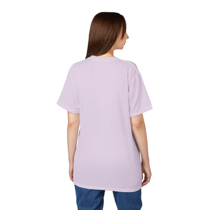 "Intelligent Conversation", Unisex T-shirt (Sheer Lavender)