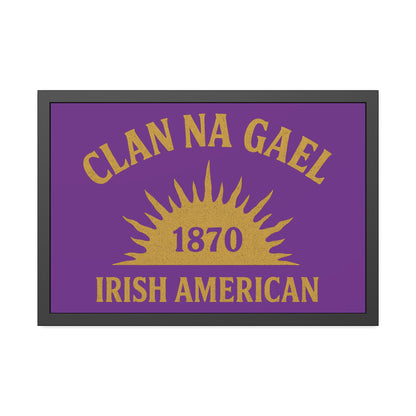 "Clan na Gael - Irish American", Framed Paper Poster (Vesper Violet)