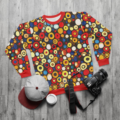 "Bits and Bobs", Unisex Sweatshirt (Republican Red Collar)