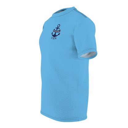 "USN Anchor", Unisex T-shirt (Atlantic Sky)