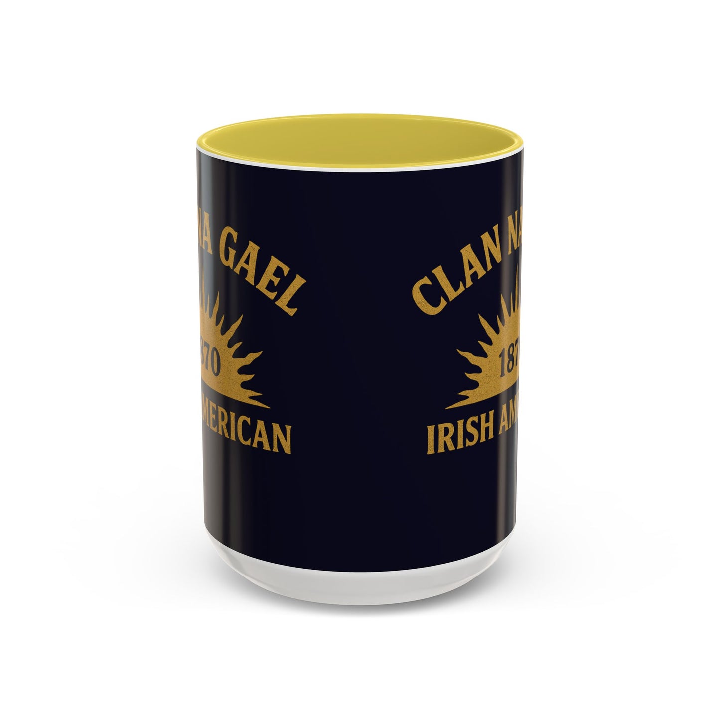 "Clan na Gael - Irish American", Colorful Mugs (11oz, 15oz) (Black Rock Blue)