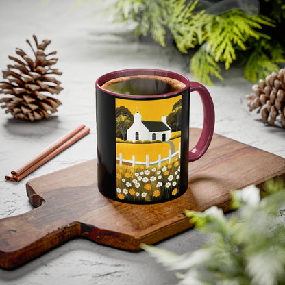 "Eaglais a’ Bhuidhe (Gaelic) - The Church of Golden Hope (English)", Colorful Mugs (11oz & 15oz)