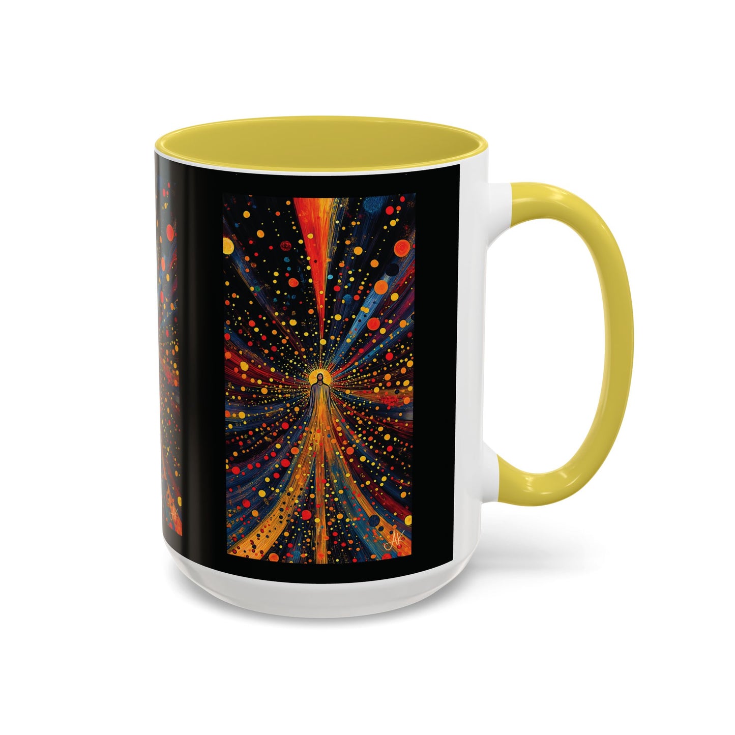 "Illuminated by Grace - 2 Corinthians 4:6", Colorful Mugs (11oz & 15oz)