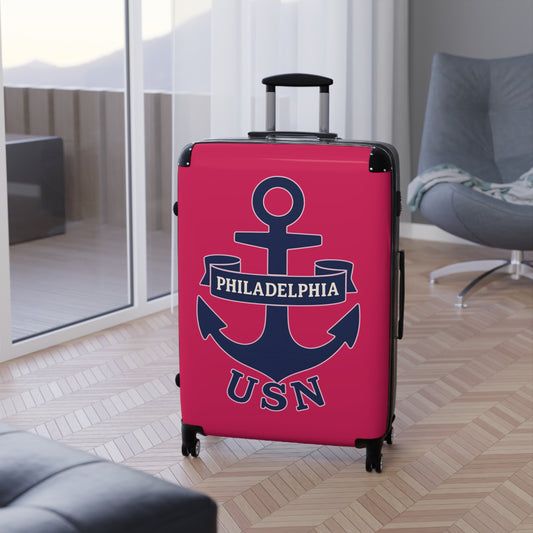 "USN Anchor", Suitcase (Ruby Red)